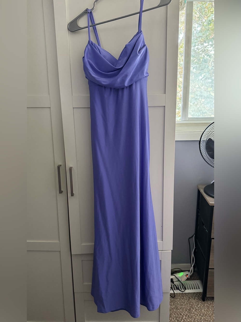 Fashion Nova Periwinkle Cowl Neck Maxi Dress